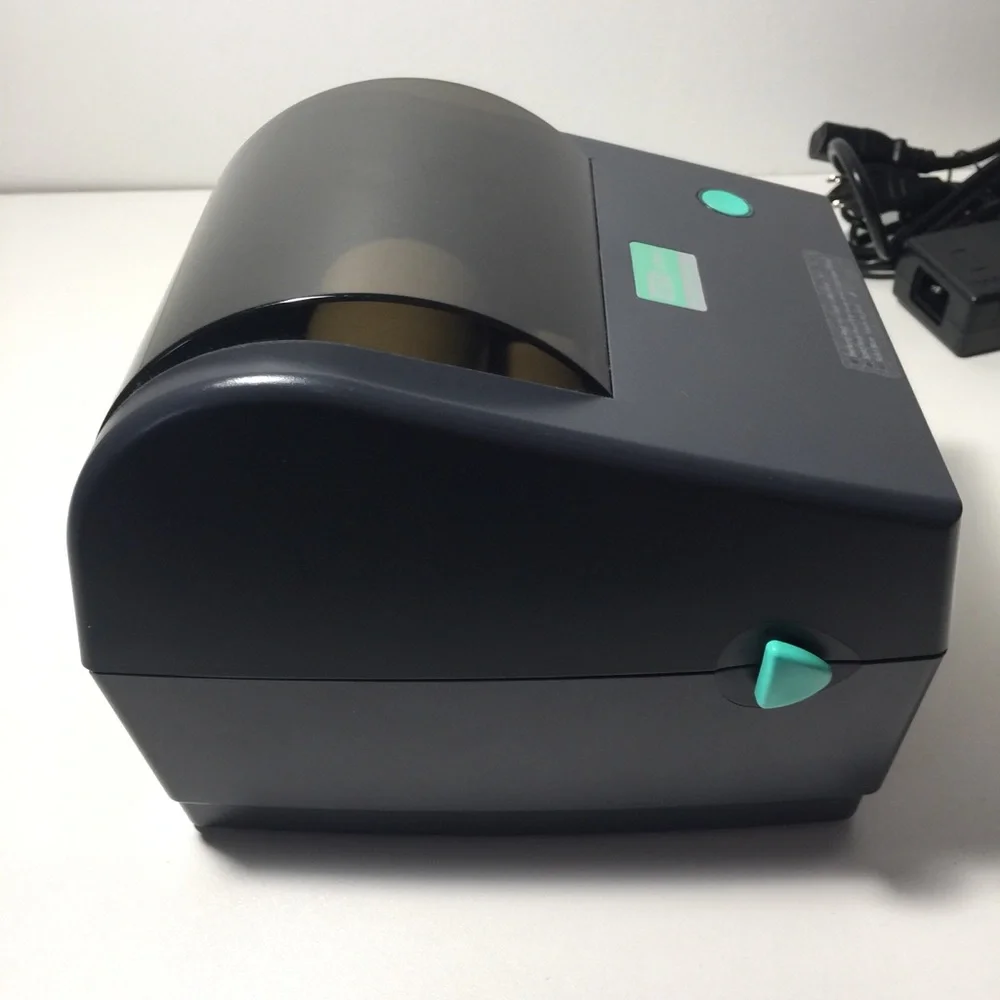 Thermal Label Printer - Dark Gray with Teal Accents